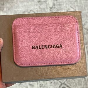 Balenciaga Pink (Lilac) Leather Cash leather cardholder Wallet